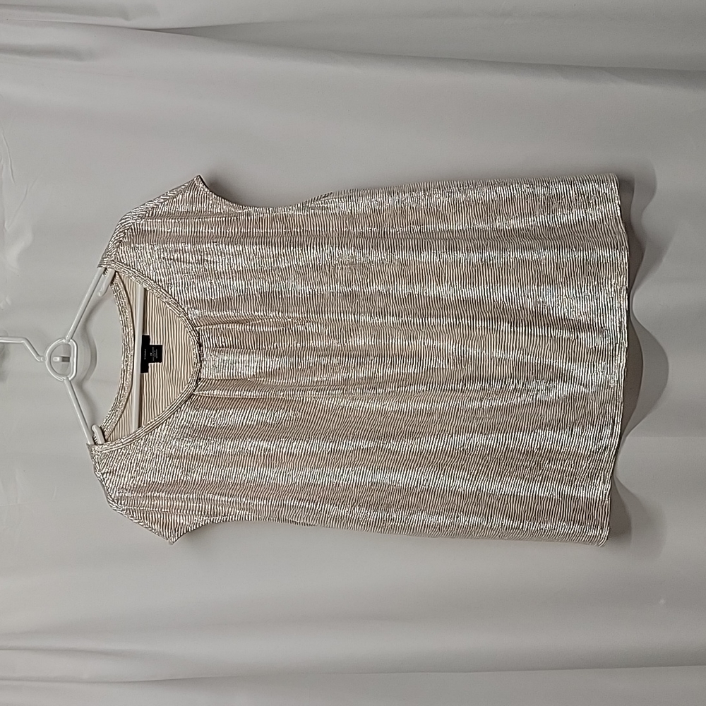 Liz Claiborne Career Shimmery Sleeveless Dressy Blouse Top 1X EUC Rom-com Core - Picture 6 of 9